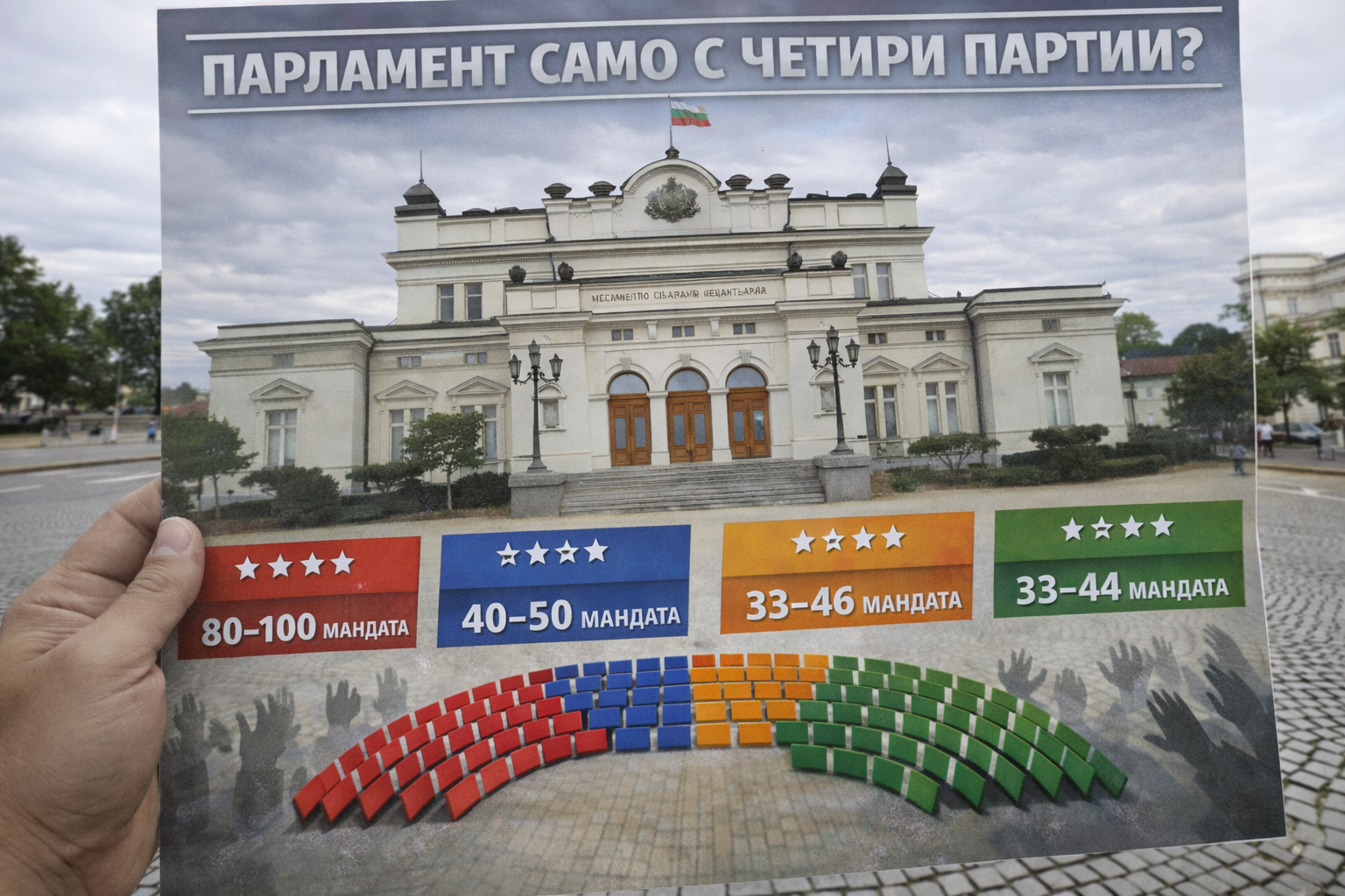 Хипотетична оценка: възможен парламент само с четири партии?