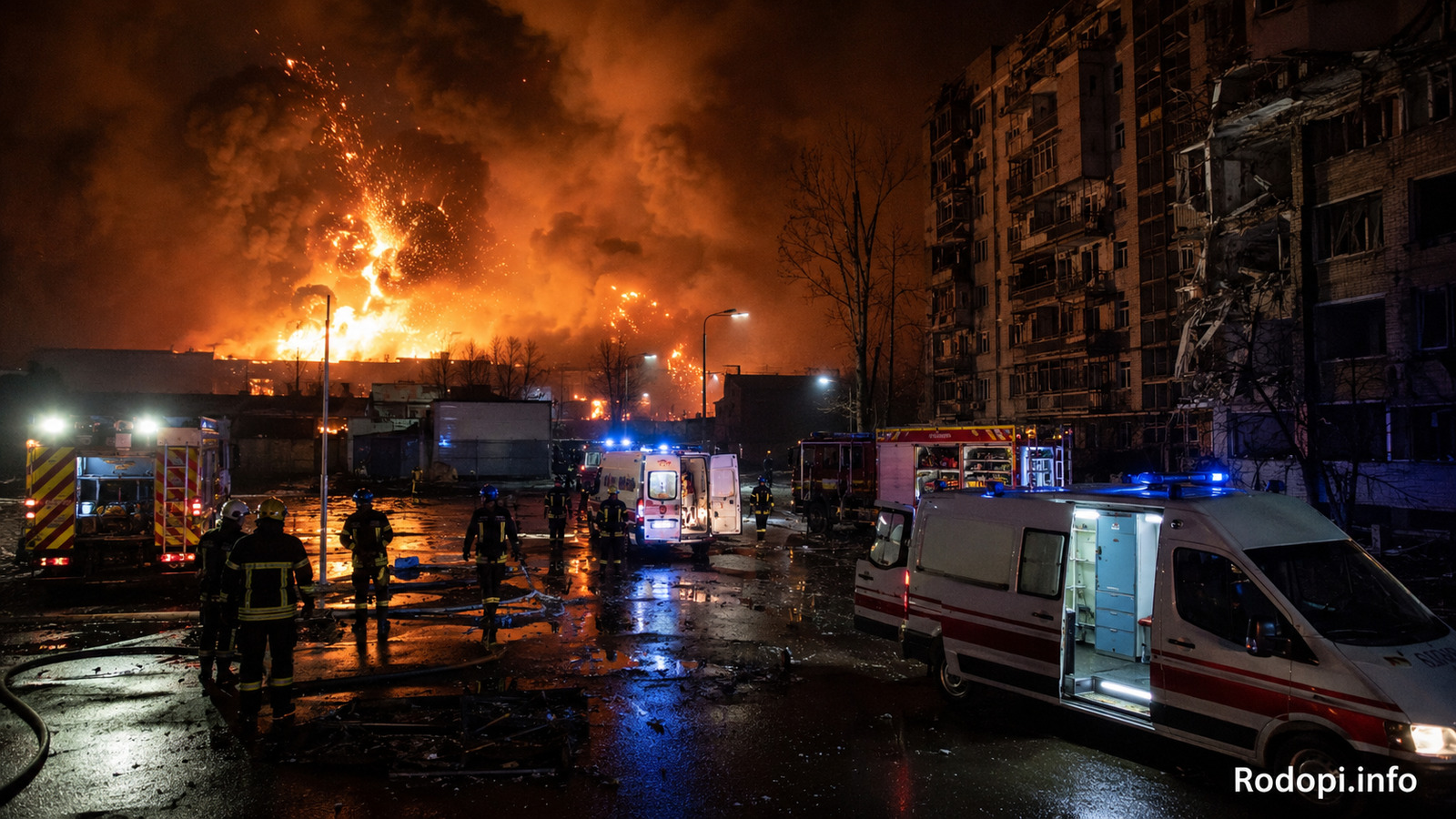 37 загинали след руски удар и взрив на оръжеен склад край Киев